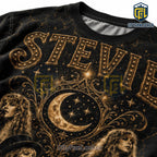 Stevie Nicks Enchantress Of Rock Moon Phases Black T-Shirt