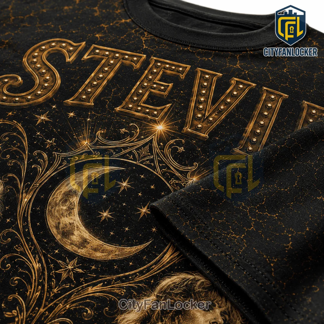 Stevie Nicks Enchantress Of Rock Moon Phases Black T-Shirt