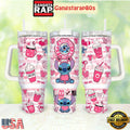 Stitch Cafecito Y Chisme Tumbler Cup 40oz