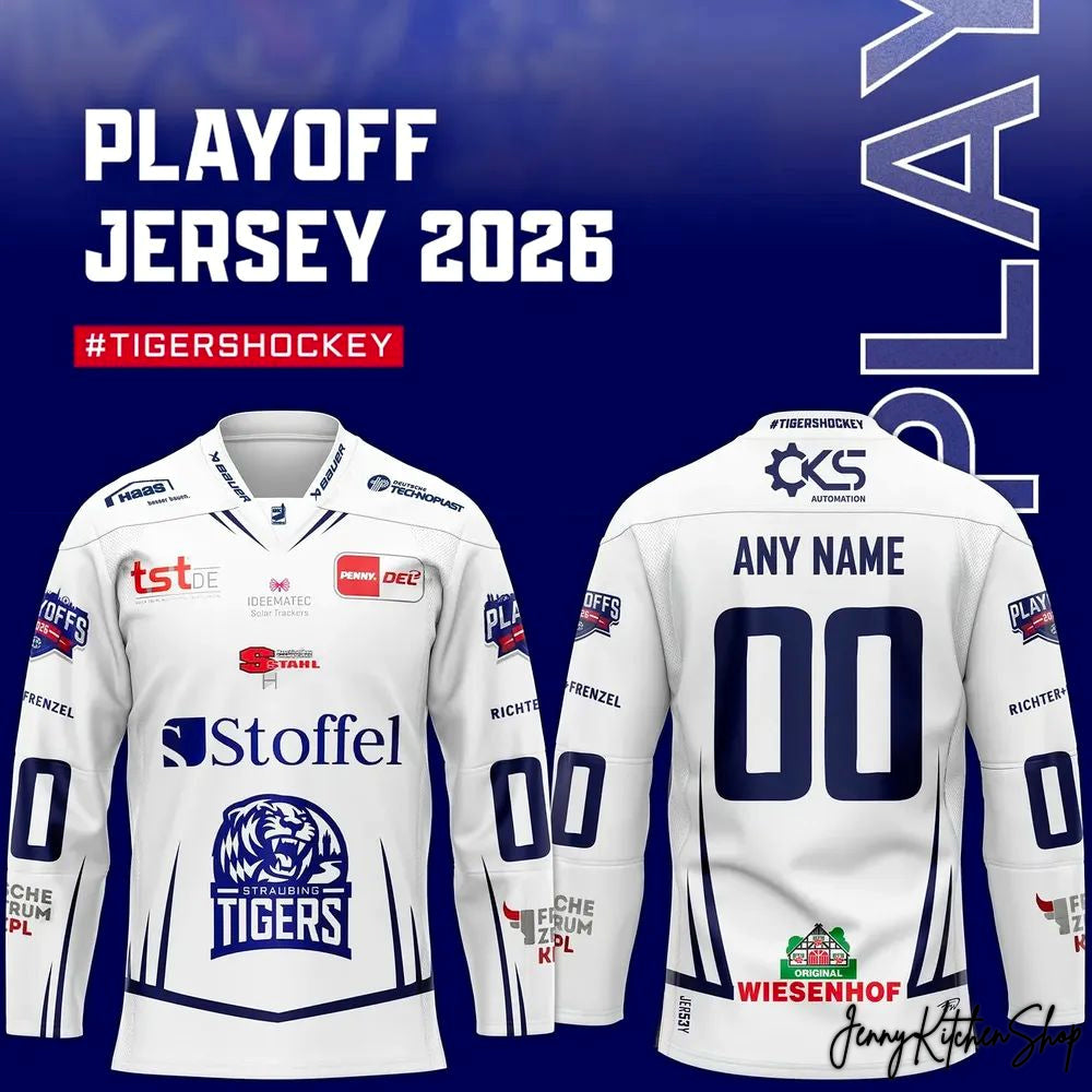 Straubing Tigers Playoff 2026 Custom Hockey Jersey