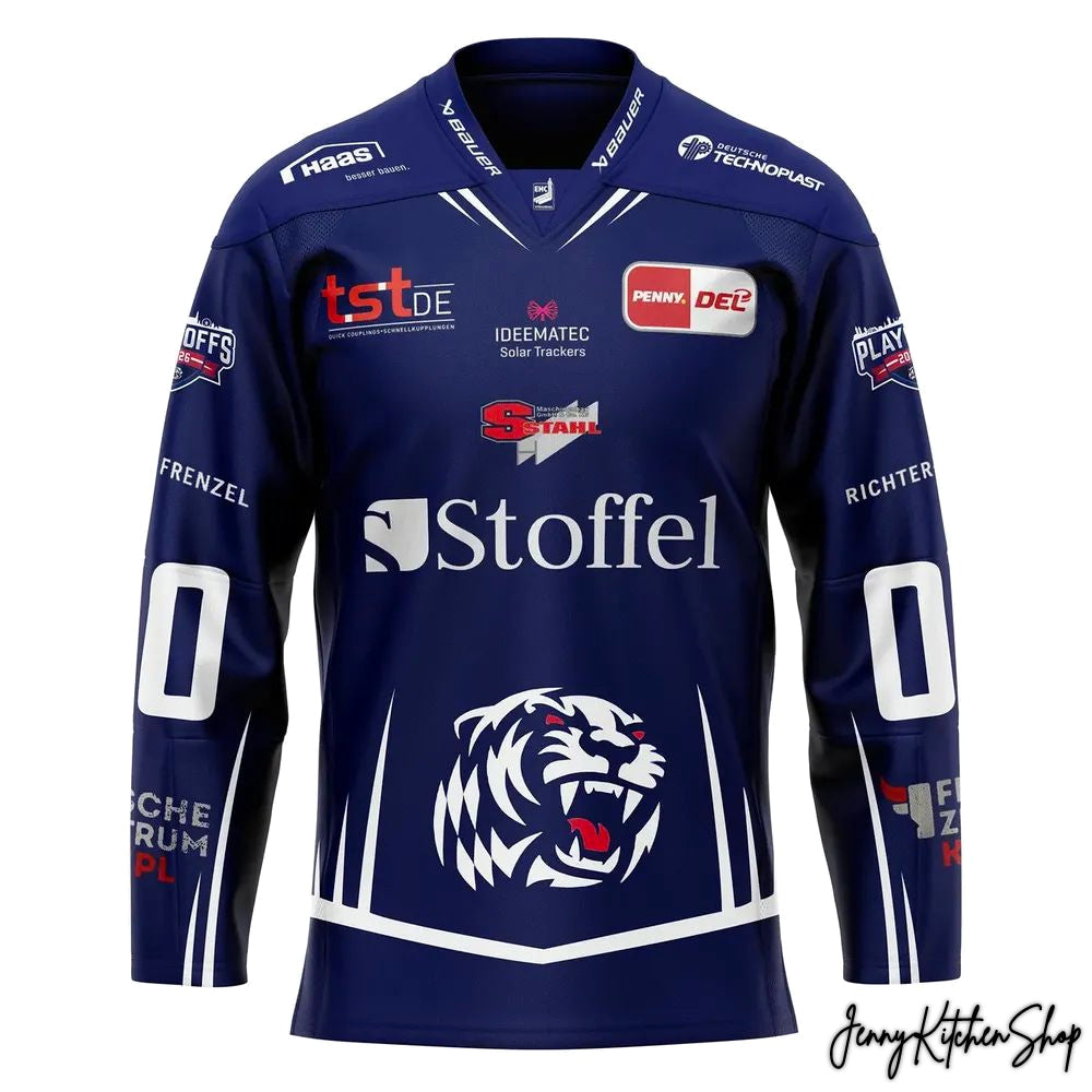 Straubing Tigers Playoff 2026 Custom Hockey Jersey