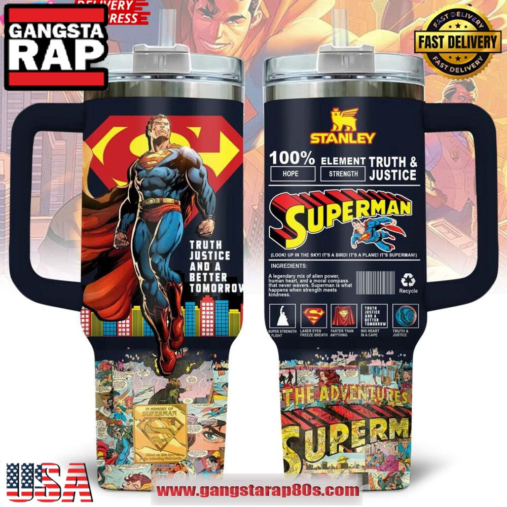 Superman x Stanley Limited Edition Tumbler Cup 40oz