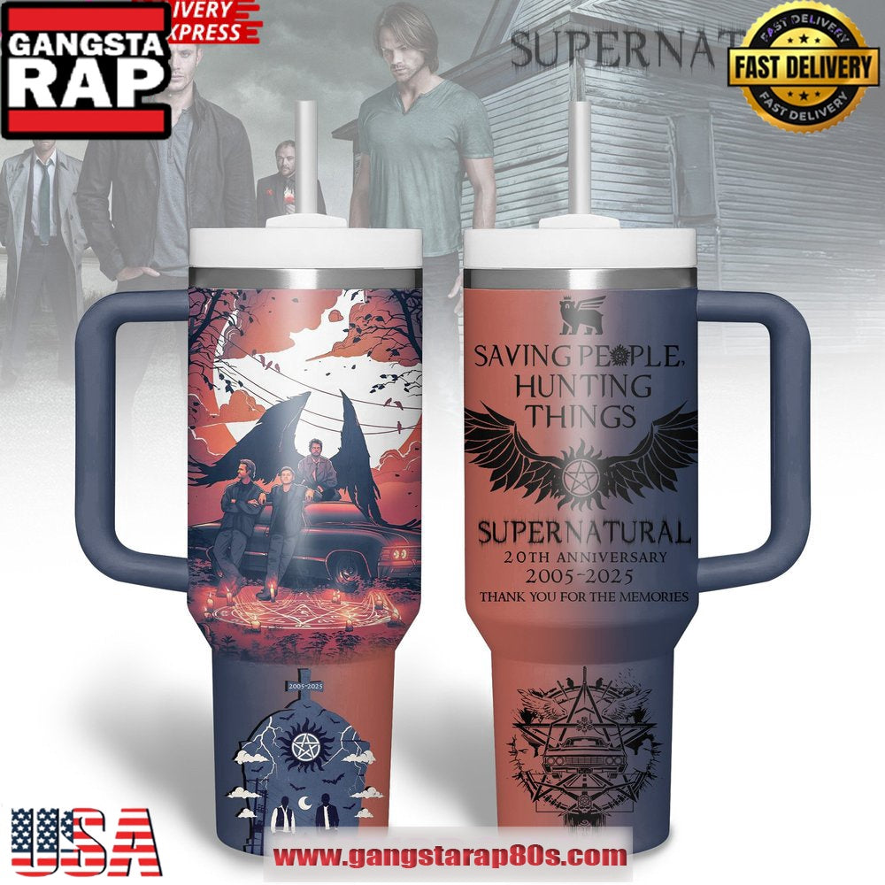 Supernatural 20th Anniversary Limited Stanley Tumbler 40 OZ Cup