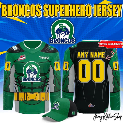 Swift Current Broncos Superhero 2026 Hockey Jersey