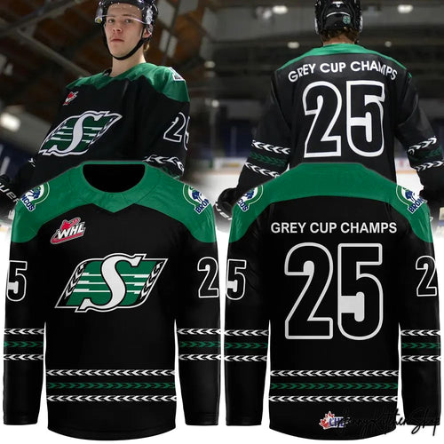 Swift Current Broncos x Saskatchewan Roughriders 2026 Special Hockey Jersey