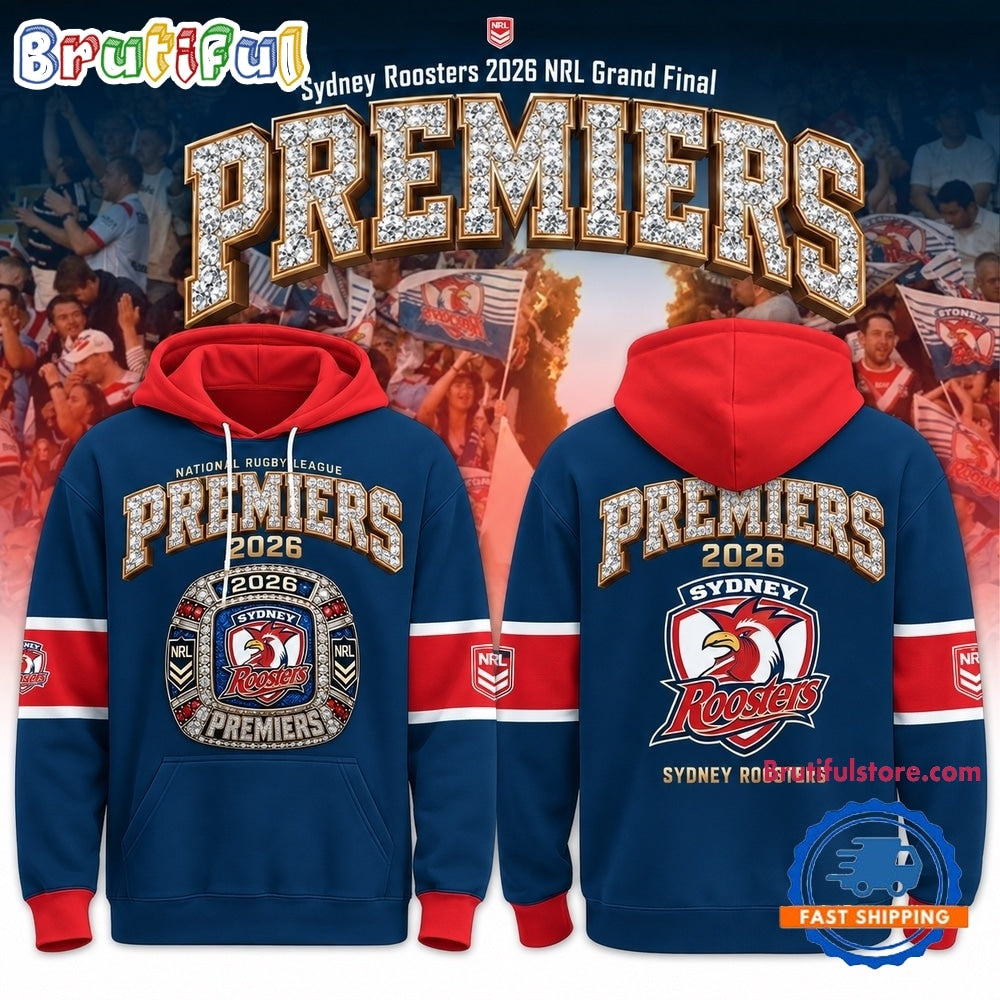 Sydney Roosters 2026 NRL Premiers Hoodie T-Shirt