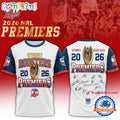 Sydney Roosters 2026 NRL Premiers Signature White T Shirt