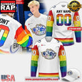 Syracuse Crunch Pride Month 2025 White Custom Hockey Jersey