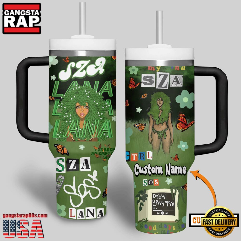 SZA Music Custom Stanley Quencher 40oz Stainless Steel Tumbler With Handle