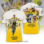 Tadej Pogacar 5x Tour de France Winner Yellow Hoodie
