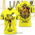 Tadej Pogacar Yellow Cycling Tournament Winner Polo Shirt