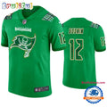 Tampa Bay Buccaneers #12 Chris Godwin Jersey St. Patricks Day Kelly Green Lucky Football Jersey