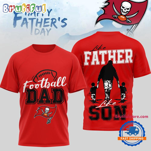 Tampa Bay Buccaneers 2026 NFL Happy Father Day New Design 3D T Shirt