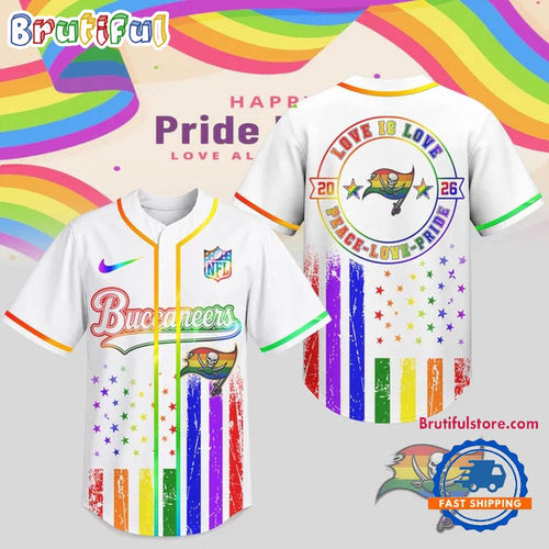 Tampa Bay Buccaneers 2026 NFL Pride Love Limited Edition Baseball Jersey