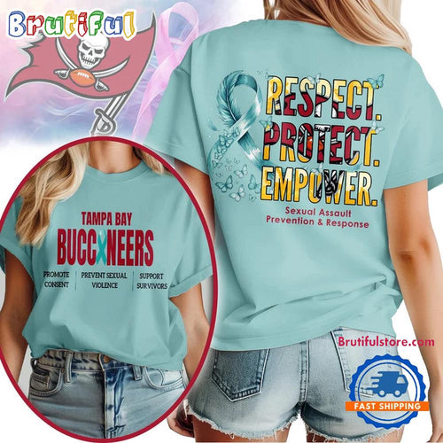 Tampa Bay Buccaneers 2026 NFL SA Prevention Month Unisex 3D T Shirt