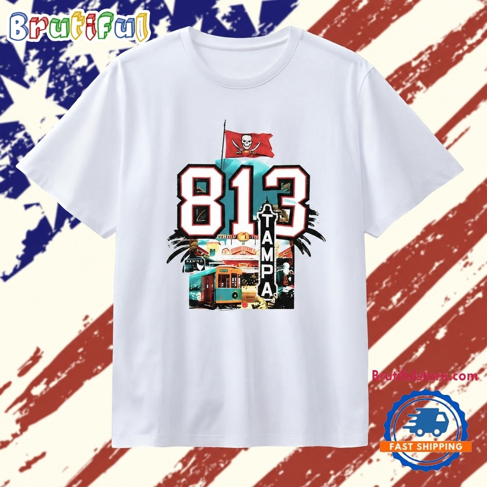Tampa Bay Buccaneers 813 Tampa Centro Ybor T Shirt