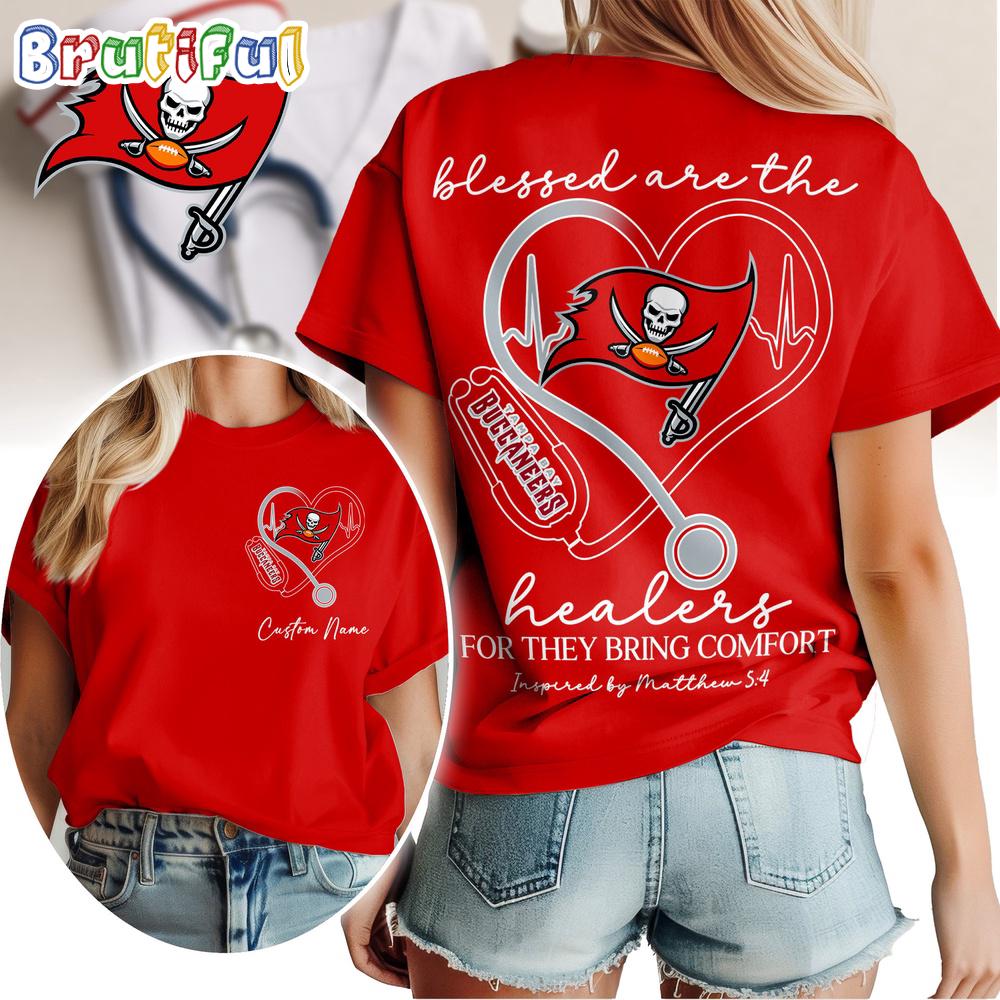 Tampa Bay Buccaneers NFL Heart of A Nurse Game Day Unisex 3D Shirt