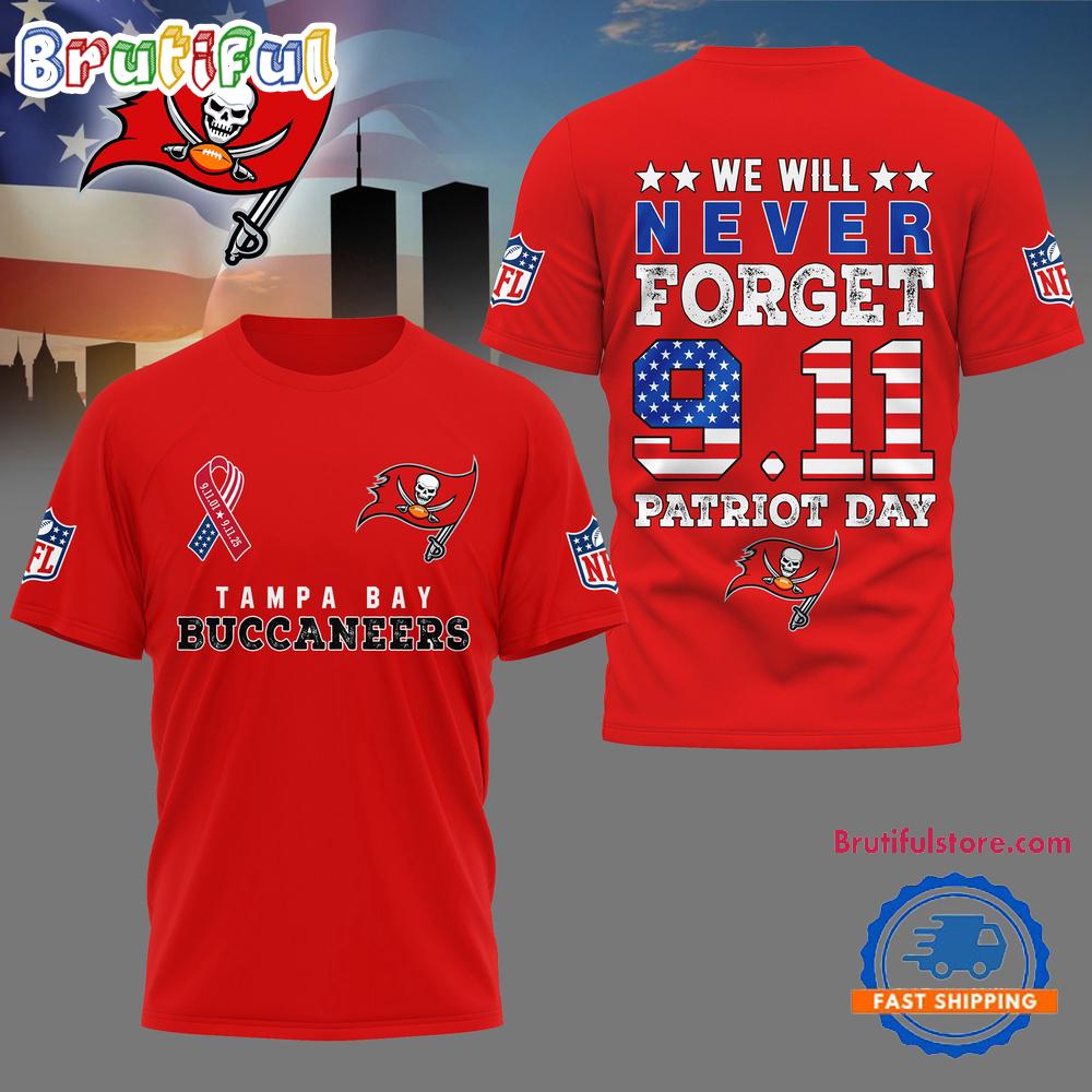 Tampa Bay Buccaneers NFL We Will Never Forget 9 11 Patriot Day Limited 3D Shirt