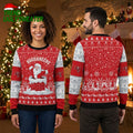 Tampa Bay Buccaneers Santa Climbing Chimney Ugly Christmas Sweater