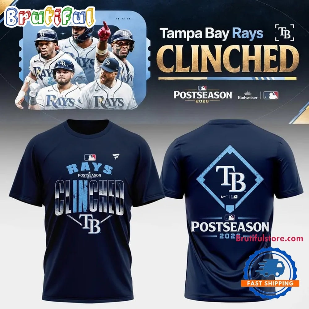 Tampa Bay Rays 2026 Postseason Clinched T Shirt