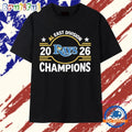 Tampa Bay Rays Baseball AL East Division 2026 Champions T Shirt