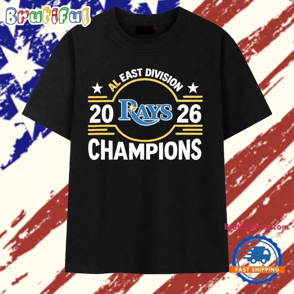 Tampa Bay Rays Baseball AL East Division 2026 Champions T Shirt
