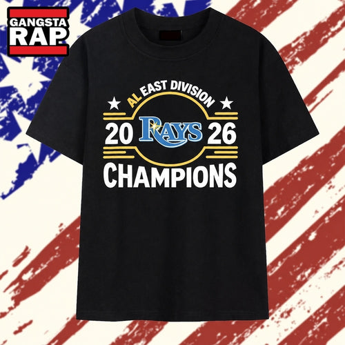 Tampa Bay Rays Baseball AL East Division 2026 Champions T Shirt