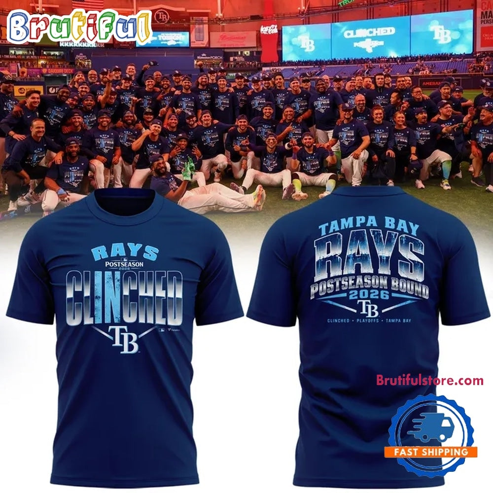 Tampa Bay Rays Navy 2026 Postseason T Shirt