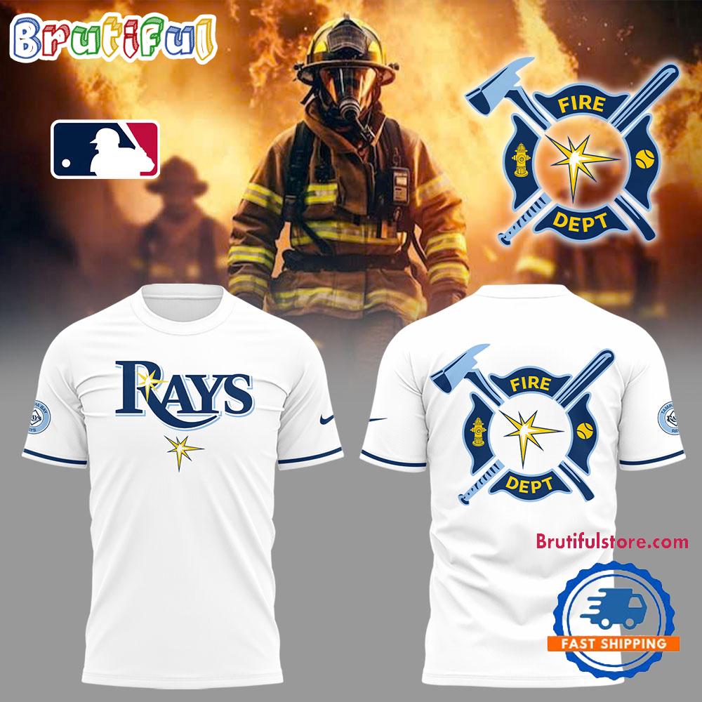 Tampa Bay Rays x Firefighter Appreciation Night White 3D Shirts