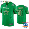 Tavon Austin Dallas Cowboys #10 Jersey St. Patricks Day Kelly Green Lucky Football Jersey