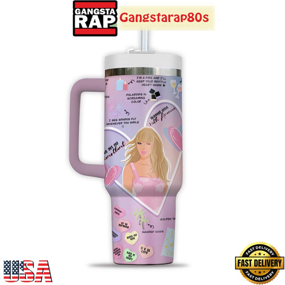 Taylor Swift Cupid Made Me Do Valentine Tumbler Cup 40oz