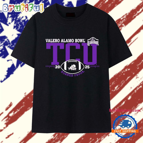 TCU Horned Frogs 2025 Valero Alamo Bowl logo T Shirt