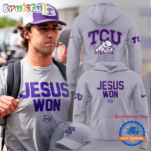 TCU Horned Frogs Football New Version 2024 Jesus Won Hoodie T-Shirt