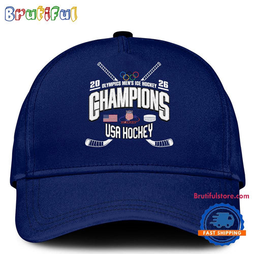 Team USA 2026 Olympic Men’s Ice Hockey Champions Limited Edition Blue Cap
