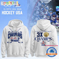 Team USA 2026 Olympic Men’s Ice Hockey Champions Limited Edition White Hoodie T-Shirt
