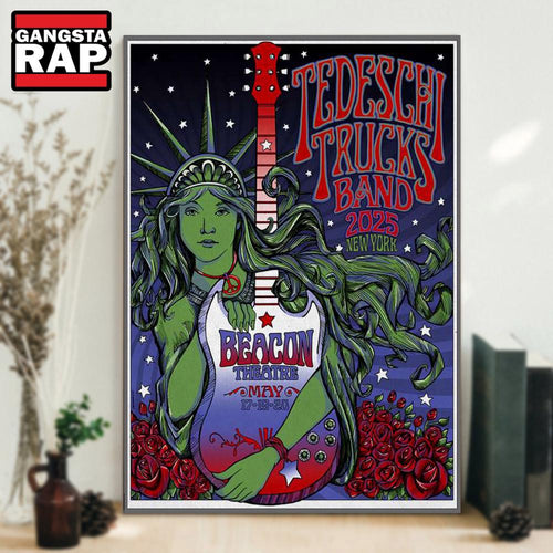 Tedeschi Trucks Band Beacon Theatre New York, NY May 17-19 2025 Tour Poster Canvas Art