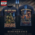 Teenage Mutant Ninja Turtles 911 Tribute Twin Towers and 343 Printed 3D Shirt