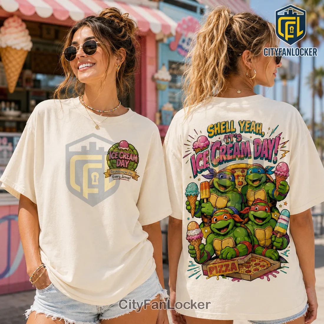 Teenage Mutant Ninja Turtles Ice Cream Day T-Shirt