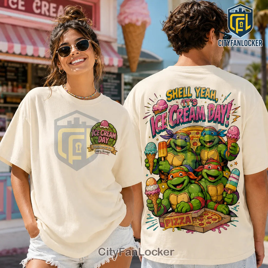 Teenage Mutant Ninja Turtles Ice Cream Day T-Shirt