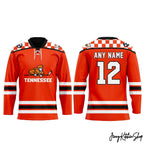Tennessee Ice Hockey Chuck-A-Puck 2025 Orange Hockey Jersey