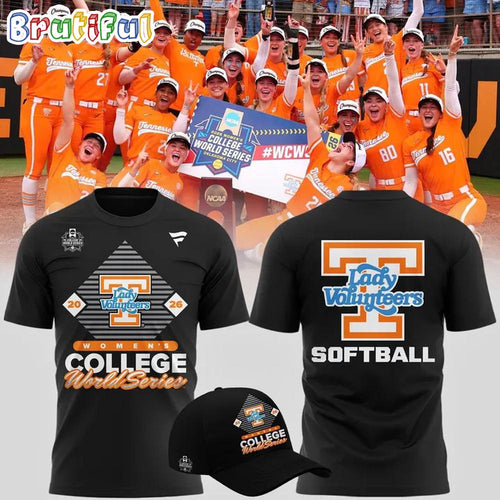 Tennessee Lady Vols 2026 NCAA Softball Women’s College World Series Limited Edition Black T Shirt