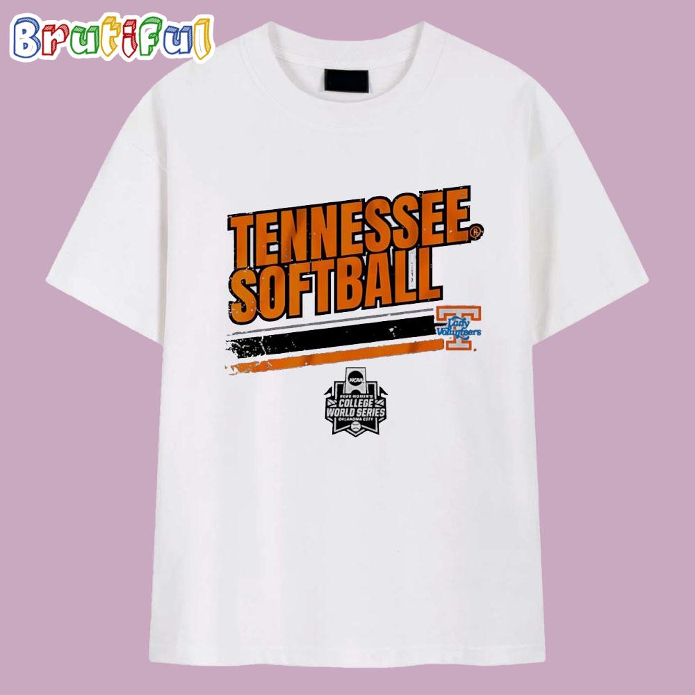 Tennessee Lady Volunteers Softball Women’s College World Series Stripe T Shirt