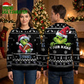 Tennessee Titans Grinch Football Custom Name Ugly Christmas Sweater