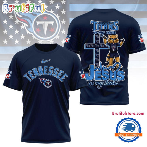 Tennessee Titans In My Veins In My Heart All Over Print Shirt