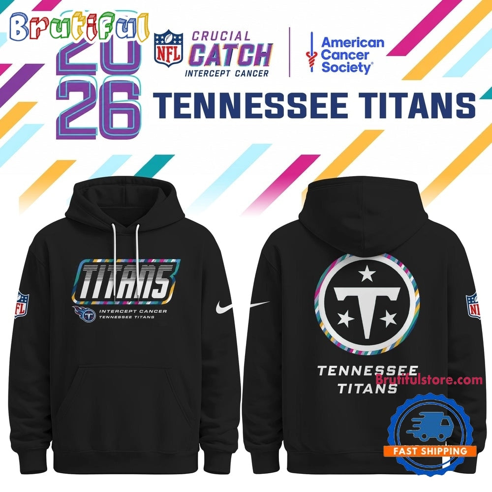 Tennessee Titans NFL Crucial Catch 2026 Limited Edition Black Hoodie Shirt