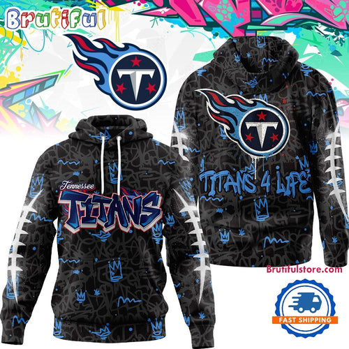 Tennessee Titans NFL Special Graffiti My Team 4 Life All Over Print Hoodie Shirt