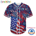 Tennessee Titans USA Flag Independence Day Baseball Jersey, Sport Team 4th of July Jersey