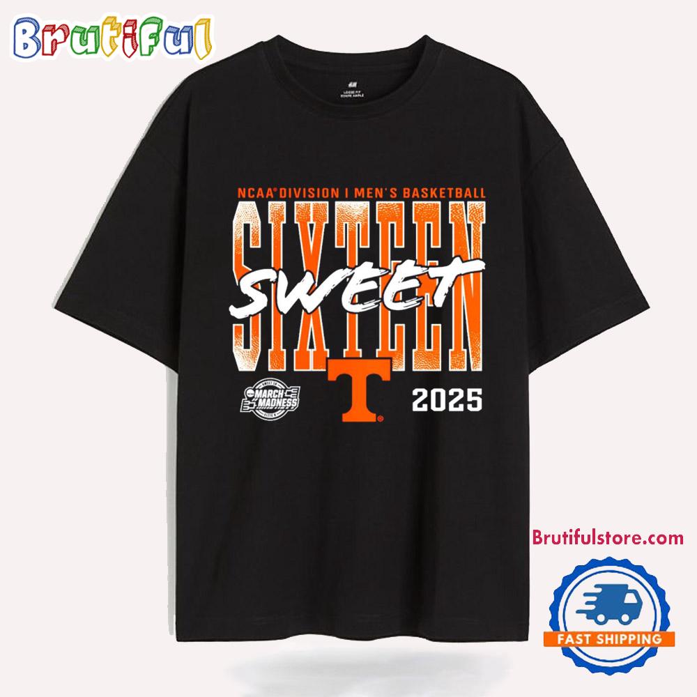 Tennessee Volunteers 2025 NCAA Men’s Basketball Tournament March Madness Sweet 16 T Shirt