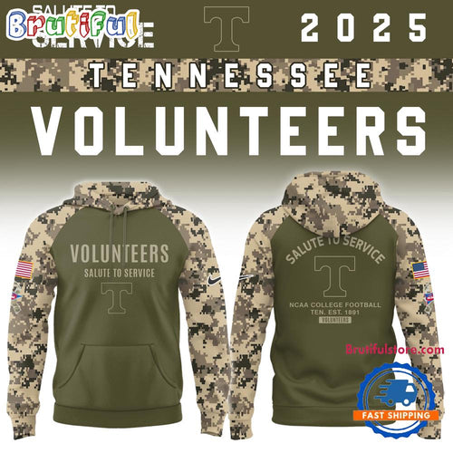 Tennessee Volunteers 2025 NCAA Salute To Service Limited New Hoodie