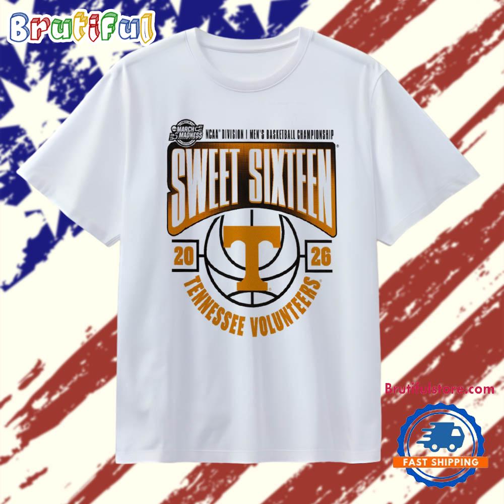 Tennessee Volunteers 2026 NCAA Men’s Basketball Tournament March Madness Sweet 16 T Shirt